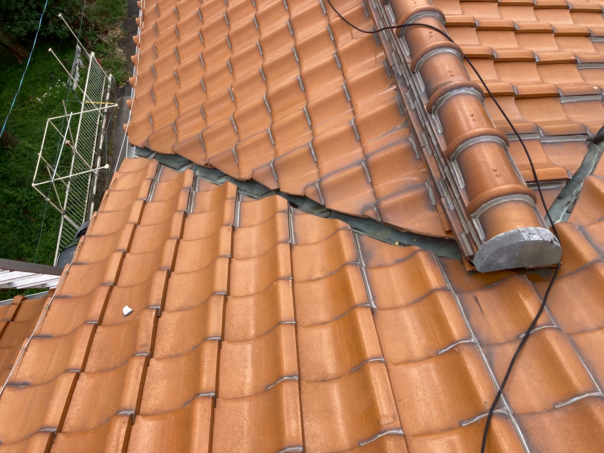 屋根の谷の部分